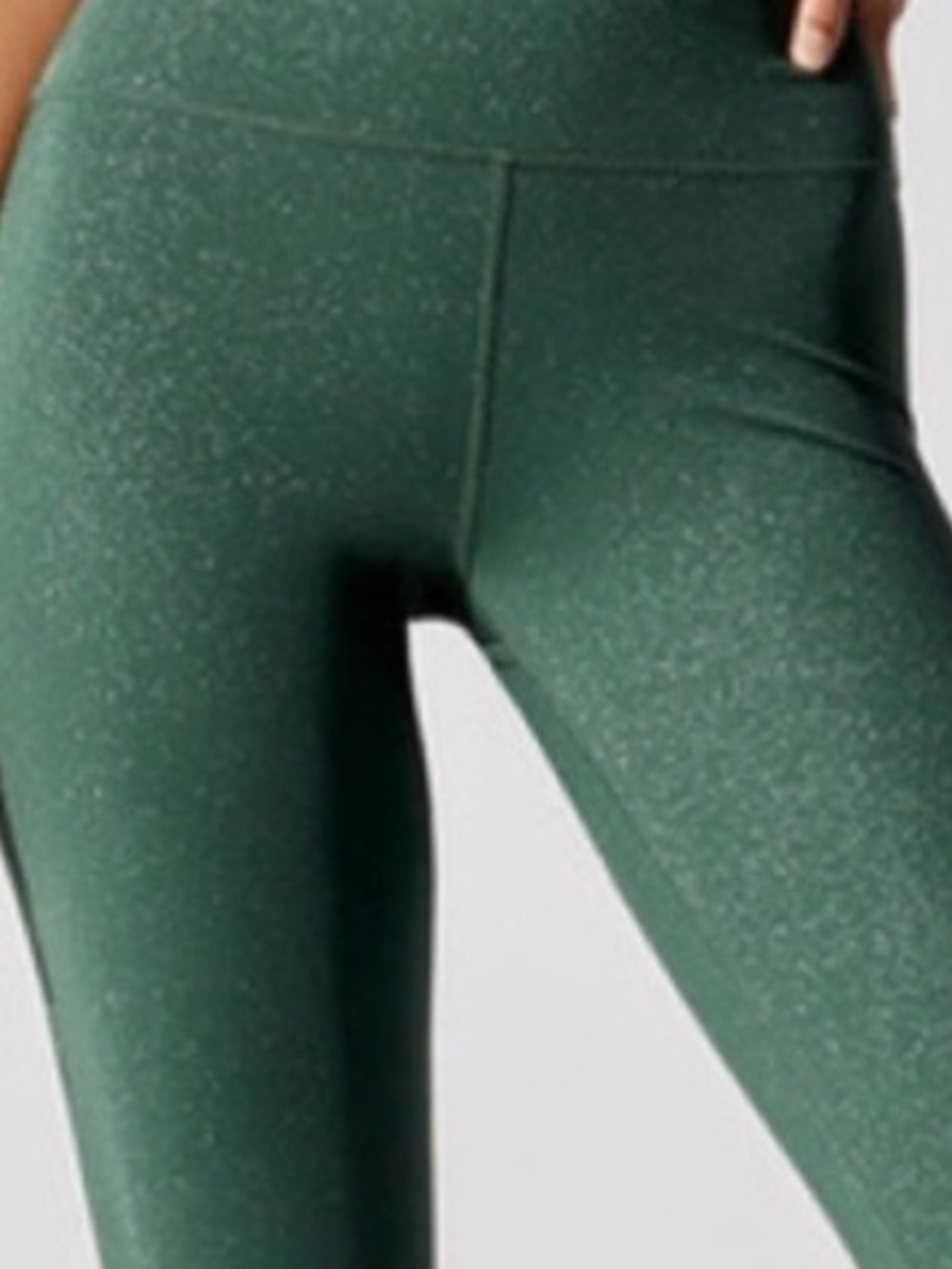 Carbon38 Emerald Speckled High-Rise Leggings